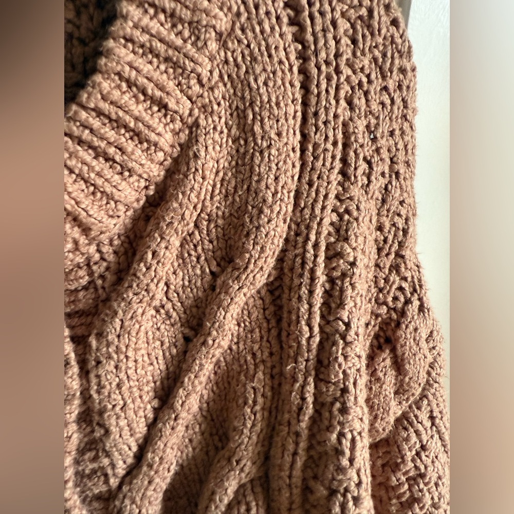 NWT Free People Bonfire CableKnit Cardigan - Picture 9 of 13